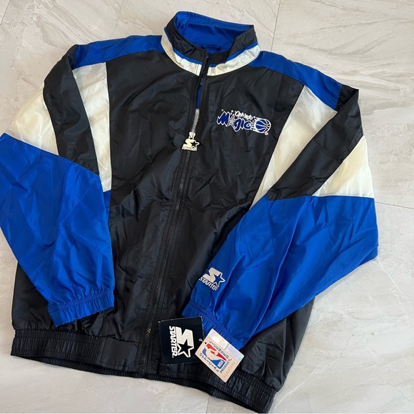 Vintage 90s Starter Orlando Magic Windbreaker Jacket Deadstock NWT RARE SZ M - Picture 3 of 10